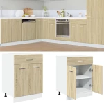 Ντουλάπι με Συρτάρι Sonoma Δρυς 60x46x81,5 εκ. Μοριοσανίδα Καφέ 849614