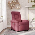 Πολυθρόνα Ανακλινόμενη Μπορντό Υφασμάτινη Μπορντό 4015619