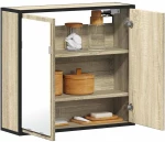 Ντουλάπι καθρέφτη μπάνιου Sonoma Oak 65x20x60 cm Sonoma Δρυς 849255