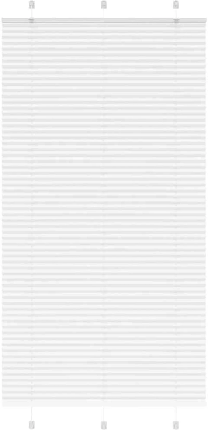 Πλισέ περσίδα Λευκό 110x200 cm Πλάτος υφάσματος 109,4 cm Λευκό 4015519