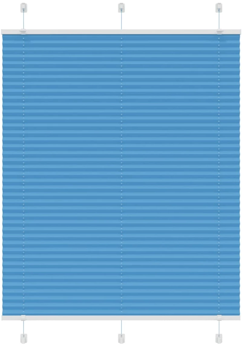Πλισέ περσίδα Μπλε 105x150 cm Πλάτος υφάσματος 104,4 cm Μπλε 4015195