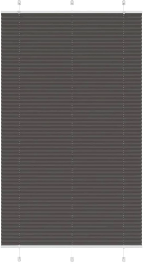 Πλισέ περσίδα Μαύρο 115x200 cm Πλάτος υφάσματος 114,4 cm Μαύρο 4015163