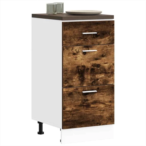 Κάτω ντουλάπι καπνιστή δρυς 40x46x81,5 cm Κατασκευασμένο ξύλο Καπνιστή δρυς 854215