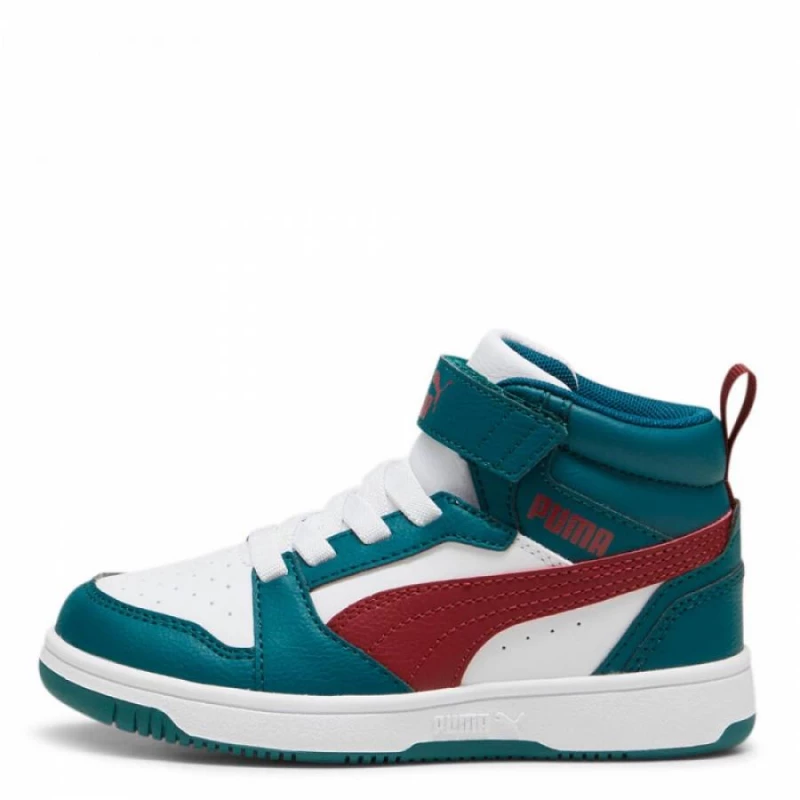 PUMA REBOUND V6 SNEAKERS MID AC+PS 393832-18 GREEN/ALPINE/SNOW RED