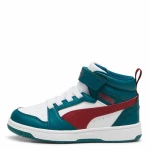 PUMA REBOUND V6 SNEAKERS MID AC+PS 393832-18 GREEN/ALPINE/SNOW RED
