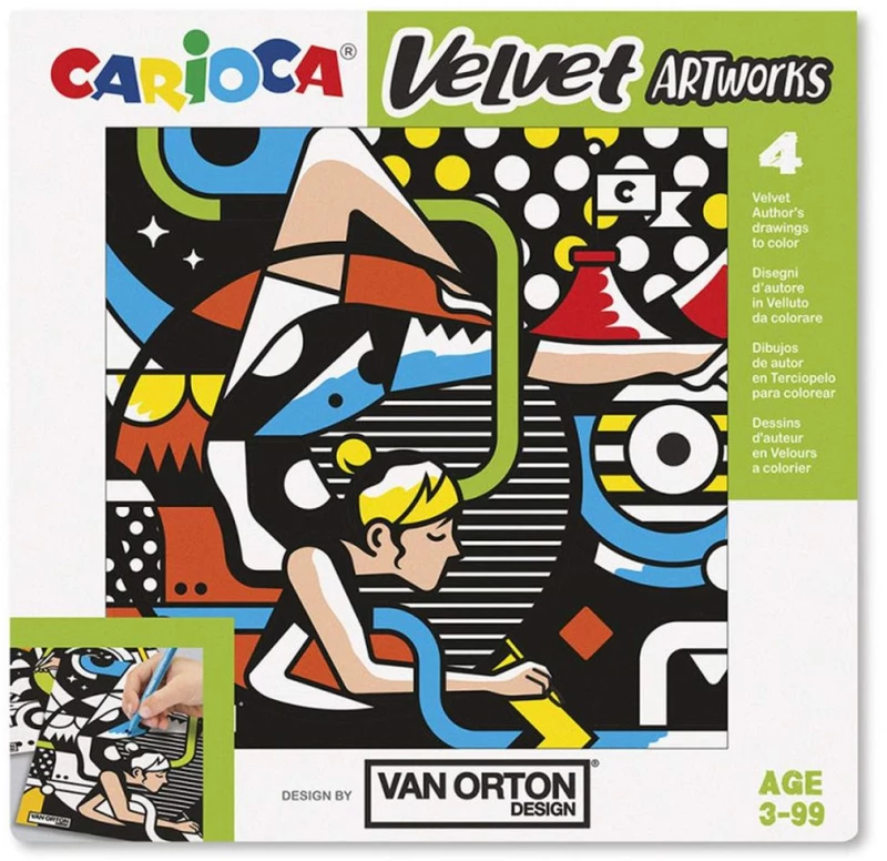 Carioca Velvet Σετ Ζωγραφικής 4τμχ 43604