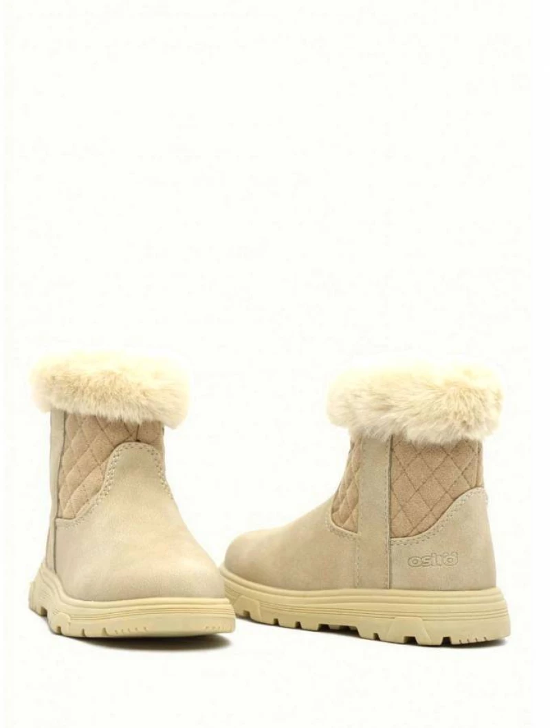 OSITO BY CONGUITOS BABY BOOTS PLUSH BEIGE OSSH 129008-BEIG