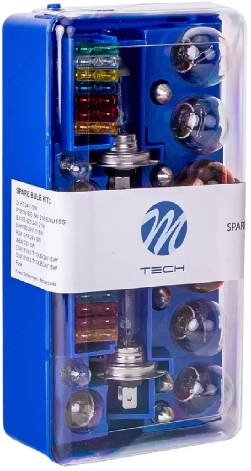 H7+H7 24V ΑΝΤΑΛΛΑΚΤΙΚΟ ΚΙΤ ΣΕ ΠΛΑΣΤΙΚΟ ΚΟΥΤΙ M-TECH - 32 τεμ. ZZ977/MT