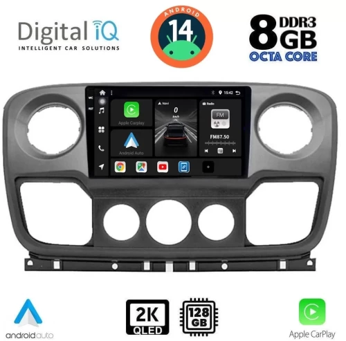 DIGITAL IQ BXF 8463_CPAA (10inc) MULTIMEDIA TABLET for NISSAN NV400 - OPEL MOVANO - RENAULT MASTER mod. 2010-2020 DIQ_BXF_8463