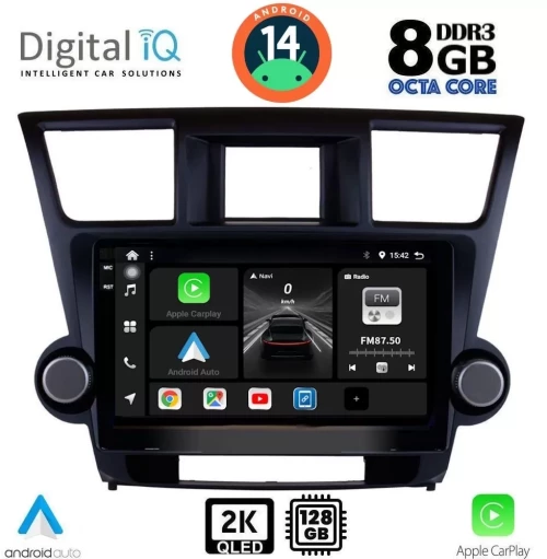 DIGITAL IQ BXF 8719_CPAA (10inc) MULTIMEDIA TABLET for TOYOTA HIGHLANDER mod. 2008-2015 DIQ_BXF_8719