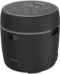 Ατμομάγειρας Ρυζιού Sencor SRM 0671BK  0,6lt 500W με Αντικολλητική Επιφάνεια Low Carb και Low Sugar Function Μαύρο