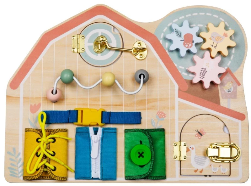 Eli Neli Montessori Farm Activity Board Ξύλινος Πίνακας Δραστηριοτήτων