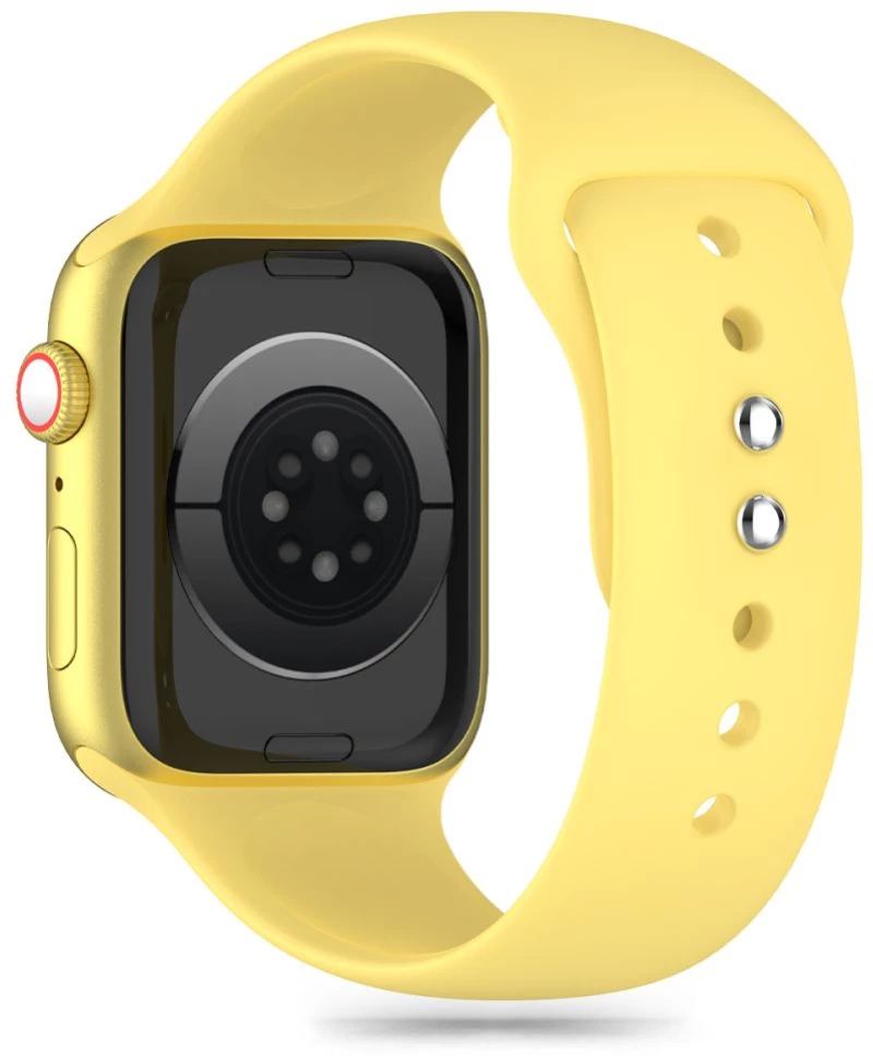 Tech-Protect Silicone Strap for Apple Watch 4 / 5 / 6 / 7 / 8 / 9 / SE / Ultra 1 / 2 (42 / 44 / 45 / 49 mm) - Yellow