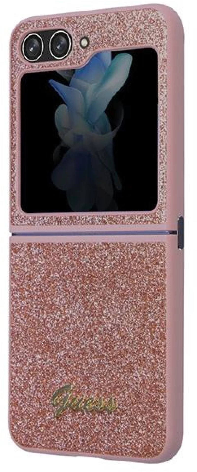 Guess Glitter Script case for Samsung Galaxy Z Flip 5 - pink