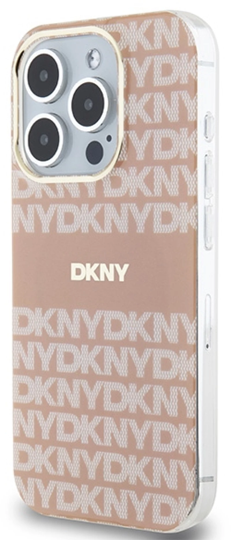 DKNY IML Mono & Stripe MagSafe case for iPhone 13 Pro Max - pink