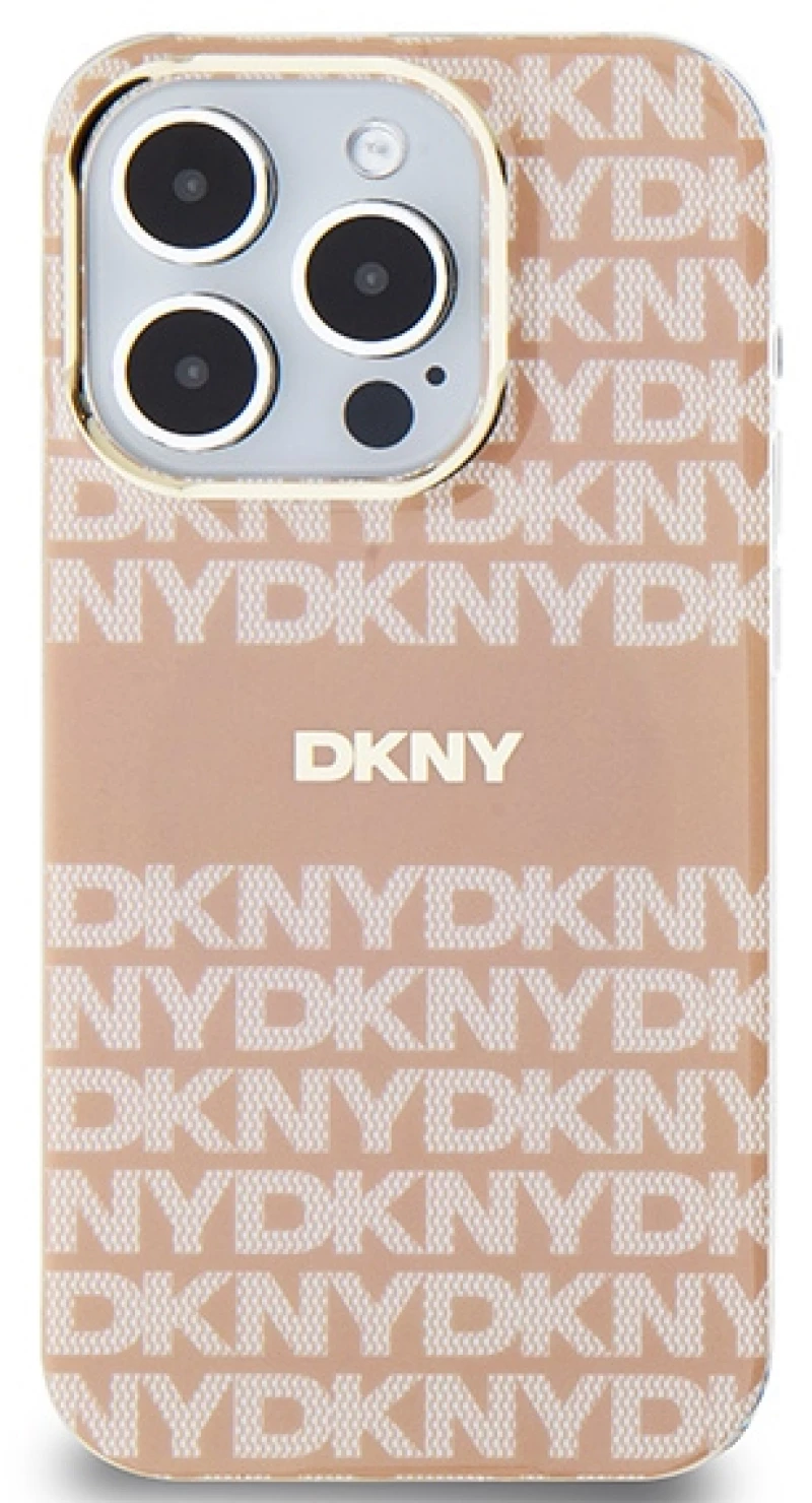 DKNY IML Mono & Stripe MagSafe case for iPhone 13 Pro Max - pink