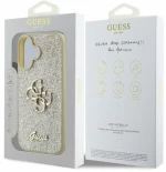 Guess Fixed Glitter Big 4G iPhone 16 Case - Gold