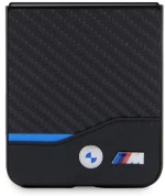 BMW Leather Carbon case for Samsung Galaxy Z Flip 5 - black