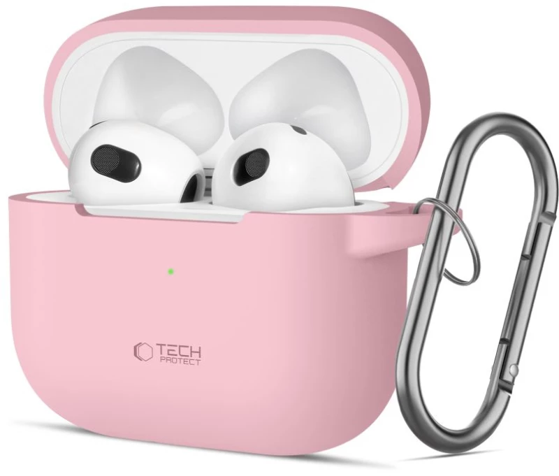 Tech-Protect Silicone Hook Case for Apple AirPods 3 - Pink