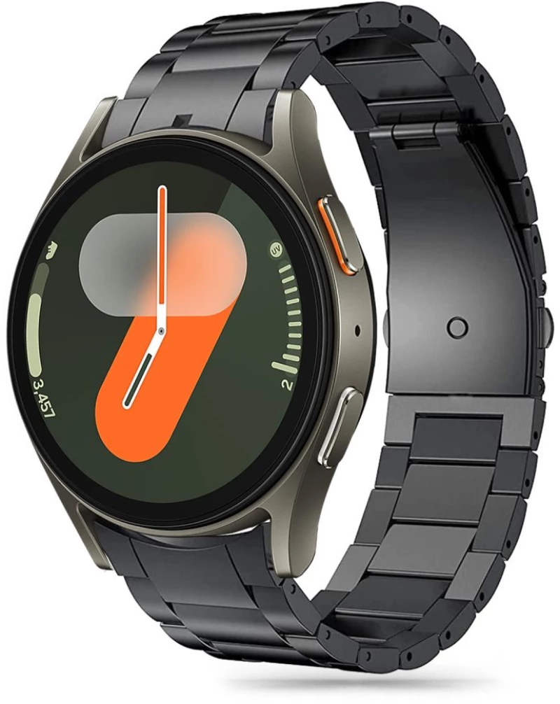 Tech-Protect Stainless Strap for Samsung Galaxy Watch 4 / 5 / 5 Pro / 6 / 7 / FE - Black