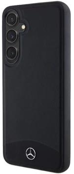 Mercedes Leather Textured & Plain MagSafe case for Samsung Galaxy S24+ - black