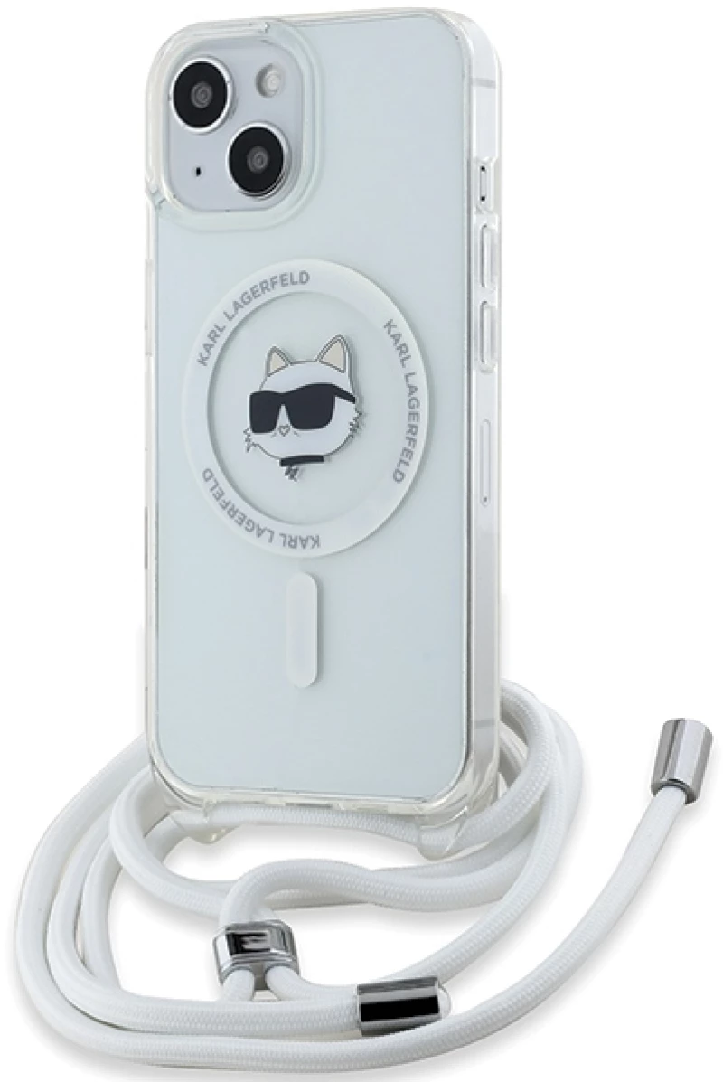 Karl Lagerfeld IML Choupette Head & Cord MagSafe case for iPhone 14 / 13 / 15 - transparent