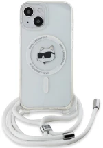 Karl Lagerfeld IML Choupette Head & Cord MagSafe case for iPhone 14 / 13 / 15 - transparent