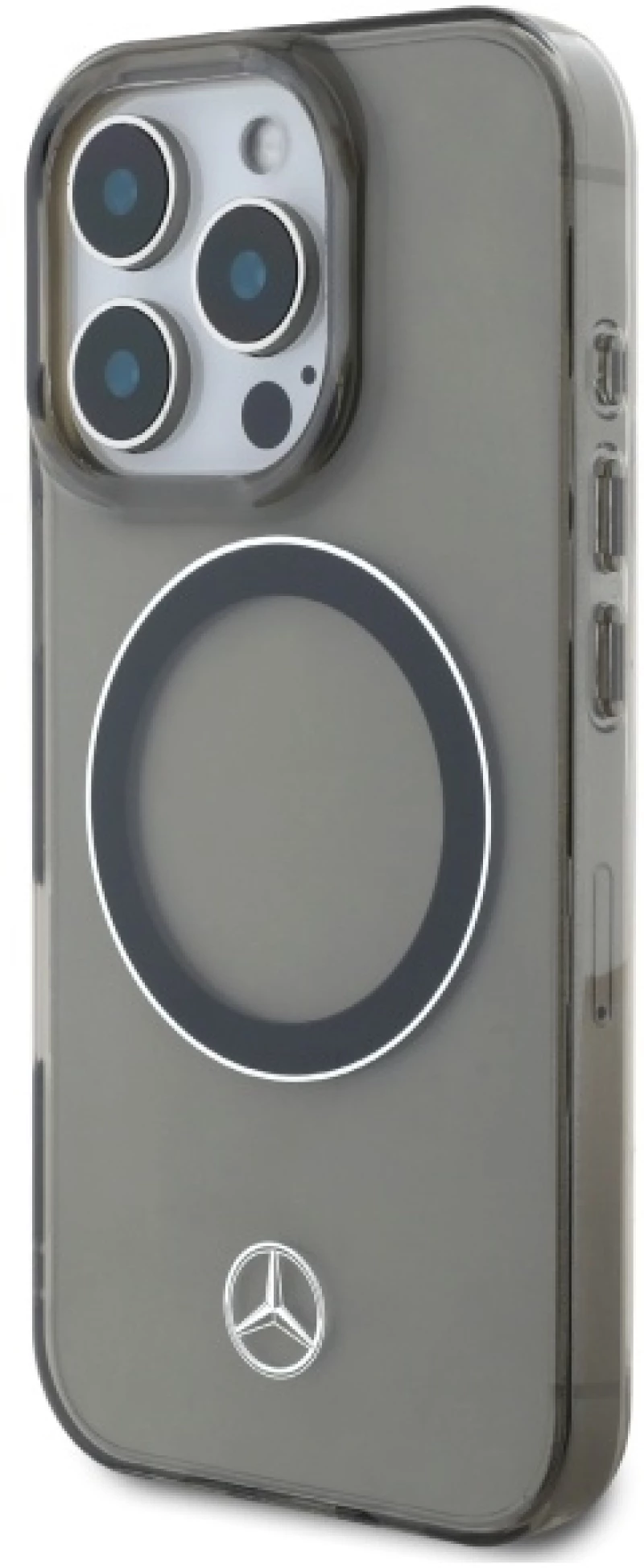 Mercedes MEHMP16X23HUOSK iPhone 16 Pro Max 6.9" black/black hardcase Silver Ring MagSafe