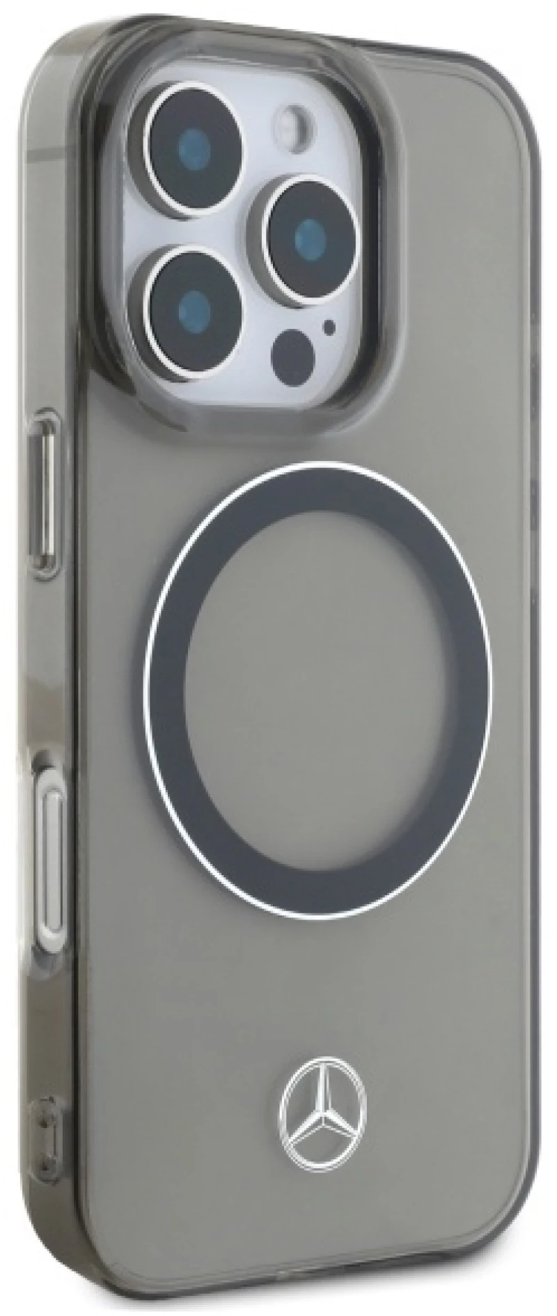Mercedes MEHMP16X23HUOSK iPhone 16 Pro Max 6.9" black/black hardcase Silver Ring MagSafe