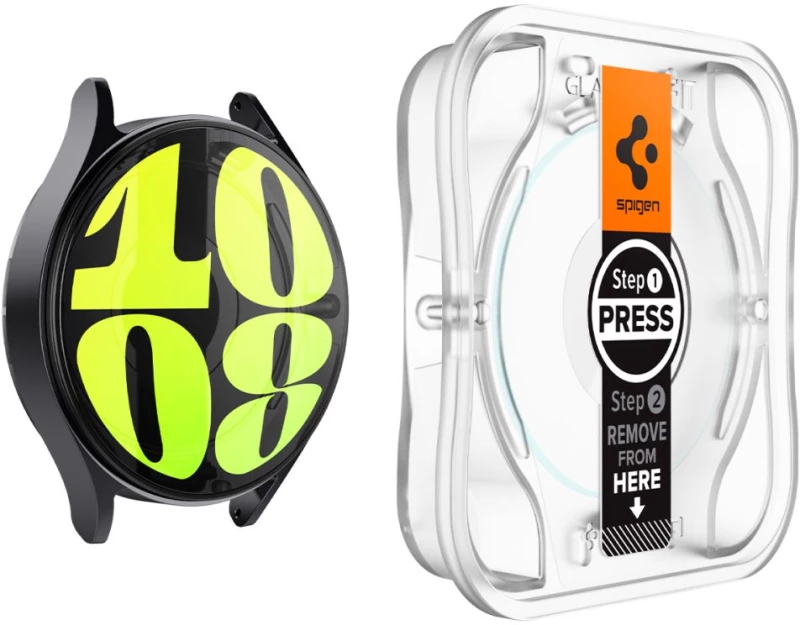 Spigen Glas.tR EZ Fit tempered glass for Samsung Galaxy Watch 7 (44 mm) - 2 pcs.