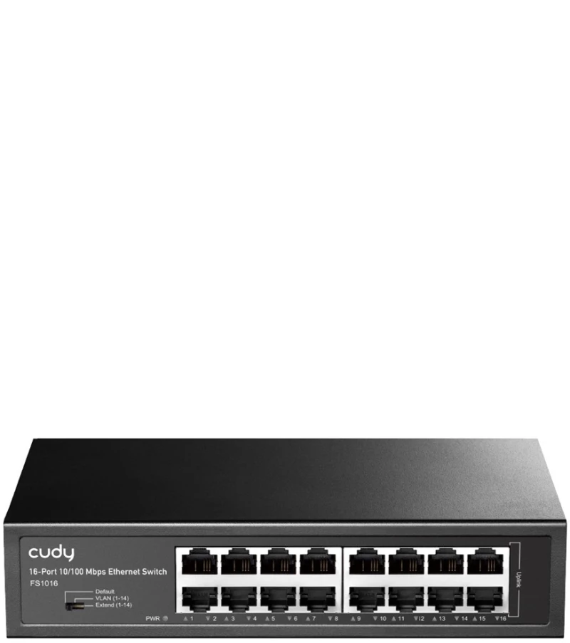 Cudy FS1016 network switch Fast Ethernet (10/100) Black