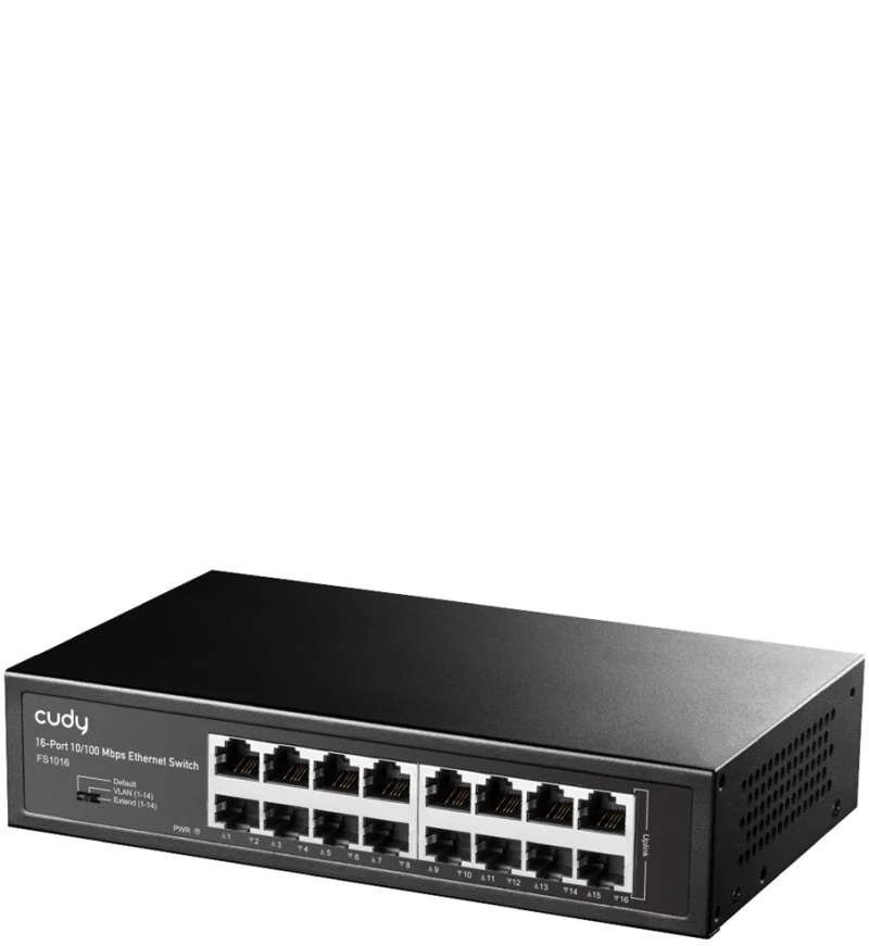 Cudy FS1016 network switch Fast Ethernet (10/100) Black