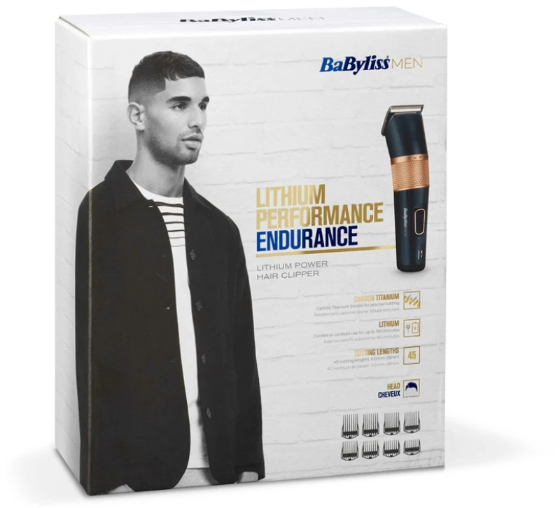 BaByliss E986E hair trimmers/clipper Black