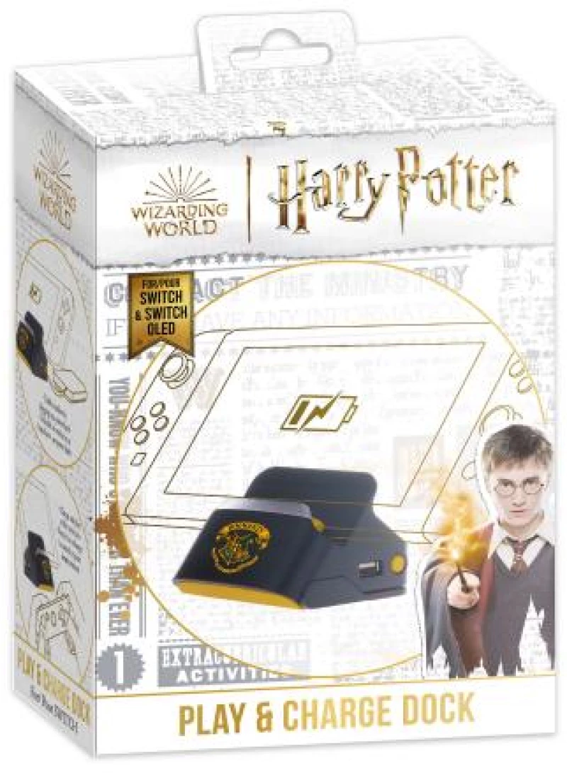 Harry Potter-Nintendo Switch-2 in 1 Dock and Stand-Black Hogwarts / Nintendo Switch