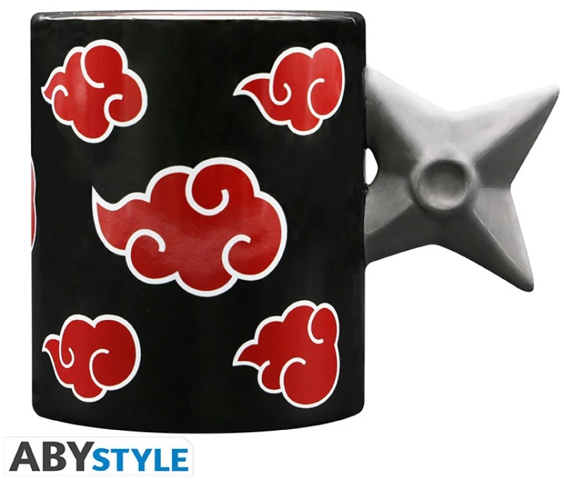 NARUTO SHIPPUDEN - 3D Handle Mug - Akatsuki Shuriken x2 / Fan Shop and Merchandise