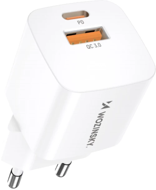Wozinsky CMWCW 20W USB-C / USB-A wall charger - white