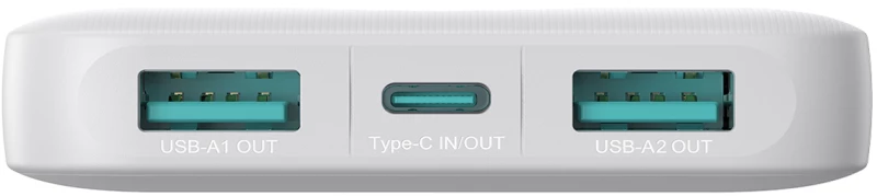 Powerbank Joyroom JR-PBF12 10000mAh 2.4A 2x USB-A 1x USB-C - white