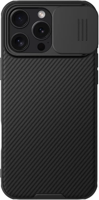 Nillkin CamShield Pro Case for iPhone 16 Pro Max with camera cover - black
