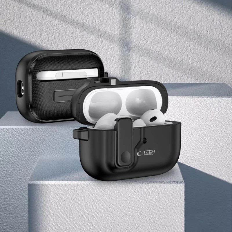 TECH-PROTECT SLIM HOOK Apple AIRPODS PRO 1 / 2 BLACK