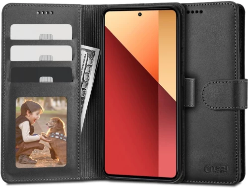 Tech-Protect Wallet Case for Xiaomi Redmi Note 13 Pro 4G / LTE / Poco M6 Pro 4G / LTE - Black