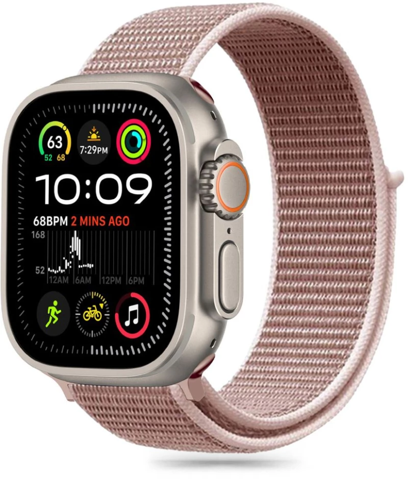 TECH-PROTECT NYLON Apple Watch 6 / 7 / 8 / 9 / 10 / SE / ULTRA 1 / 2 (44 / 45 / 46 / 49 MM) DUSTY ROSE