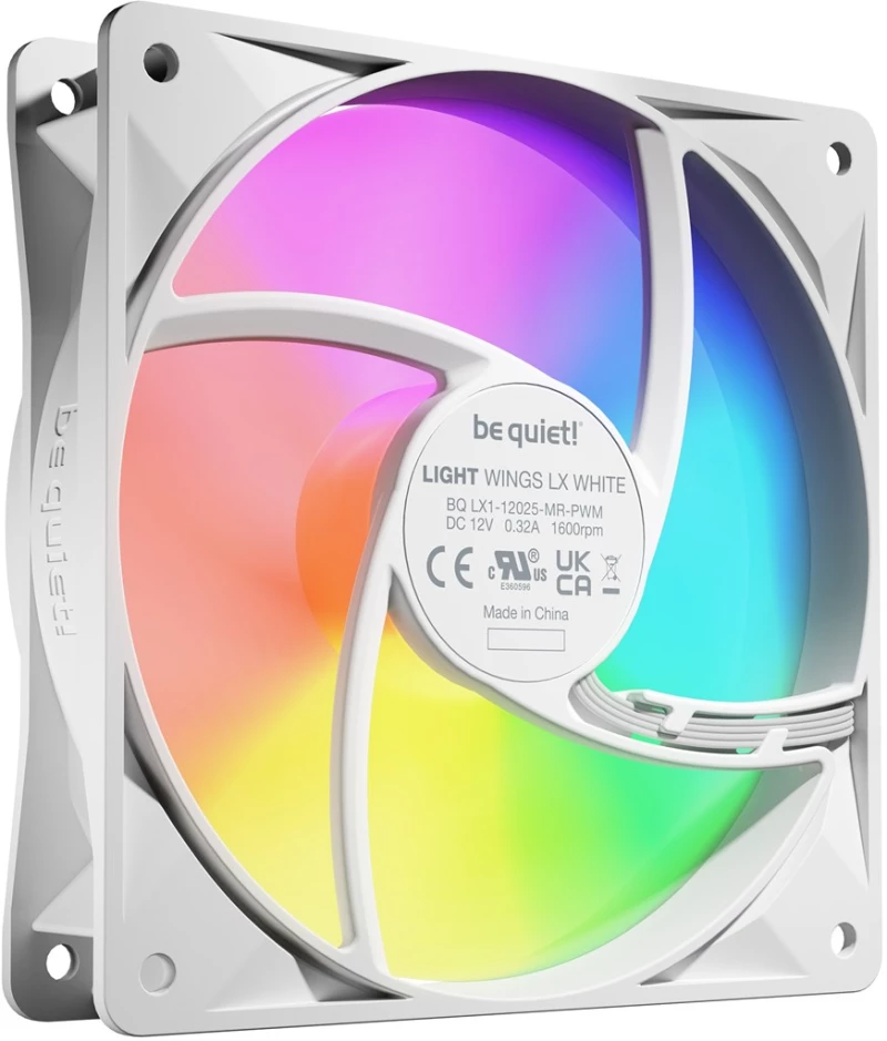 be quiet! LIGHT WINGS LX 120mm PWM 3-Pack White Computer case Fan 12 cm 3 pc(s)
