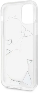 Guess GUHCN58ROSTRT iPhone 11 Pro transparent hardcase Flower Desire Pink & White Rose