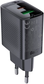 Acefast A78 GaN USB-A / USB-C PD 20W network charger - black