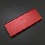 Qoltec 51831 Enclosure | M.2 SSD drive | SATA | NGFF| USB 3.0 | Super speed 5Gb/s | 2TB | Red