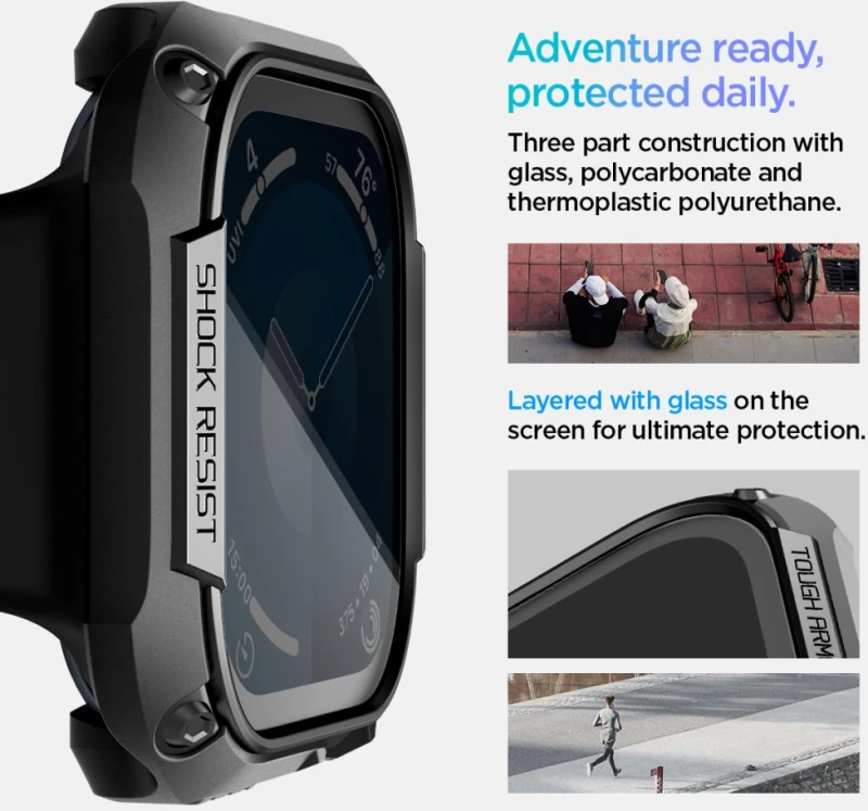 Spigen Tough Armor Case for Apple Watch 10 46mm - Black