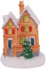 Christmas LED Table Top House Decoration Light Brown 8.5*6.5*6cm