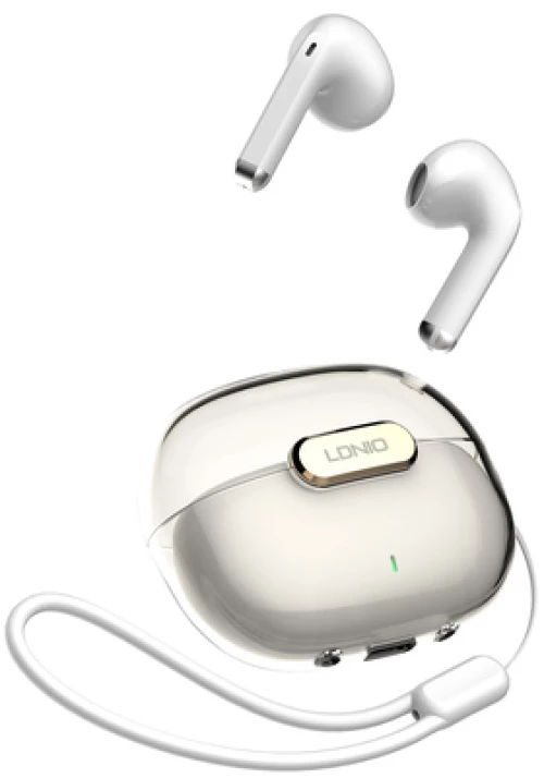 LDNIO earphones με θήκη φόρτισης T03, True Wireless, HiFi, Φ13mm, λευκά