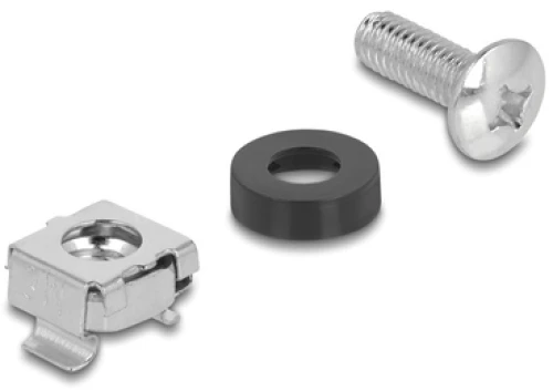 DELOCK σετ βίδες με παξιμάδια 42432 για rack, M6/16mm, 100τμχ