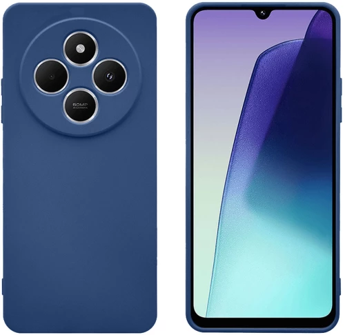 TechWave Soft Silicone case for Xiaomi Redmi 14C 4G navy blue